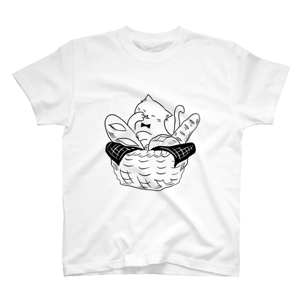 ふにゃねこしょっぷのパン籠にゃん スタンダードTシャツ