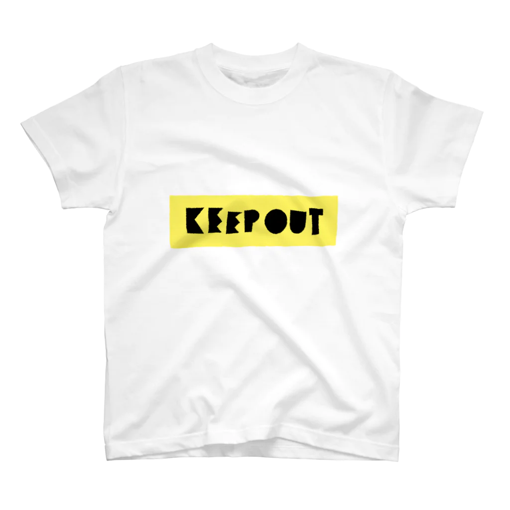 つぼいたけしのKEEP OUT スタンダードTシャツ