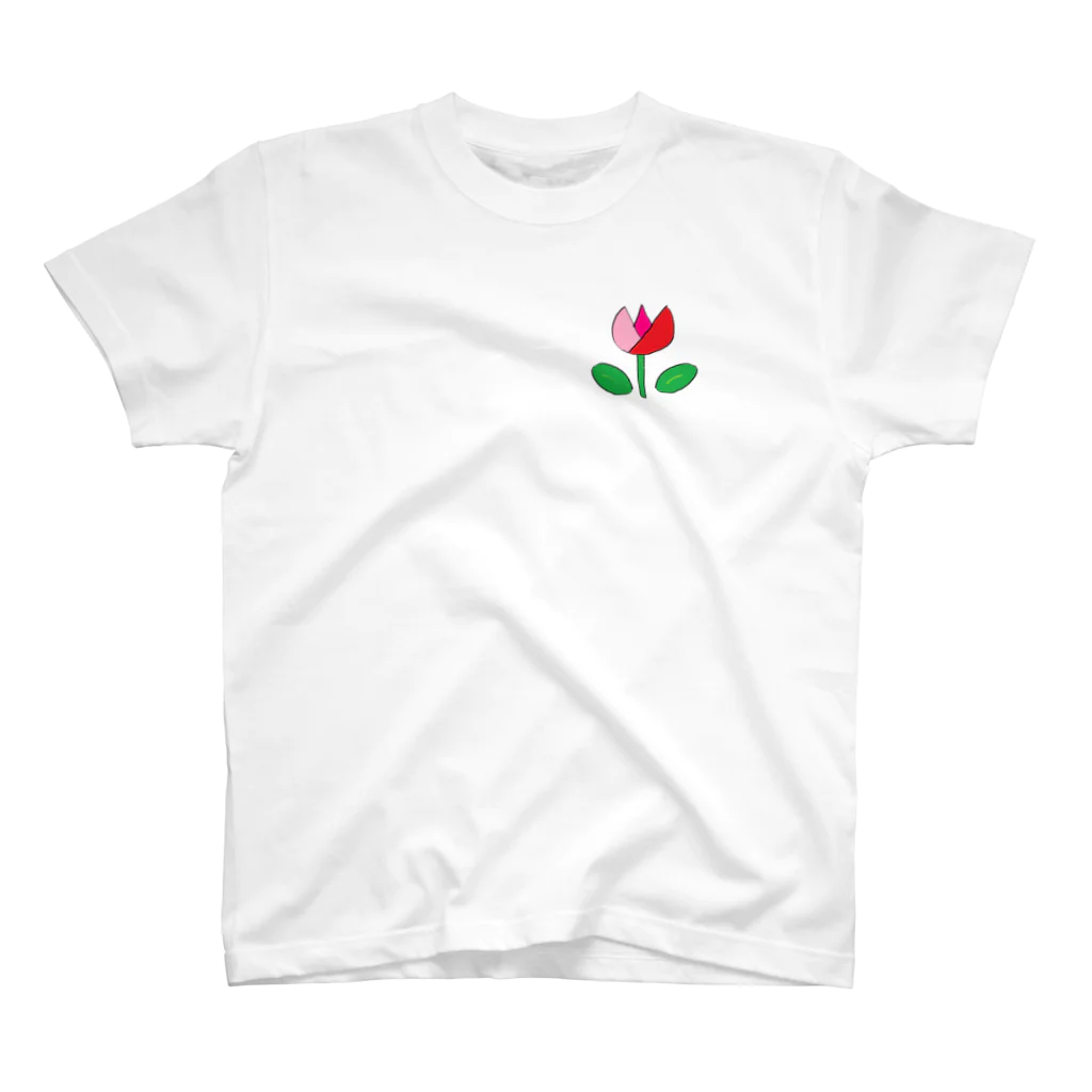 YOSHIKO_SAWAMURAの2020ss"Tulips" スタンダードTシャツ