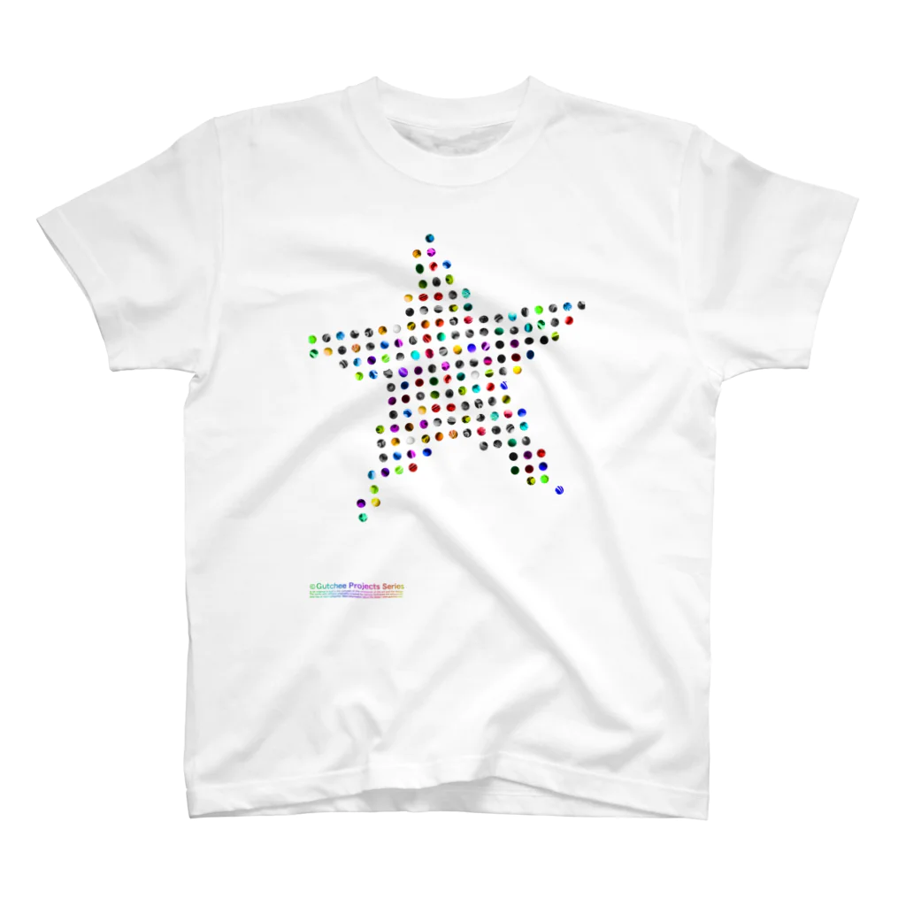 Gutchee ProjectsのCircular dot star_tsc02 スタンダードTシャツ