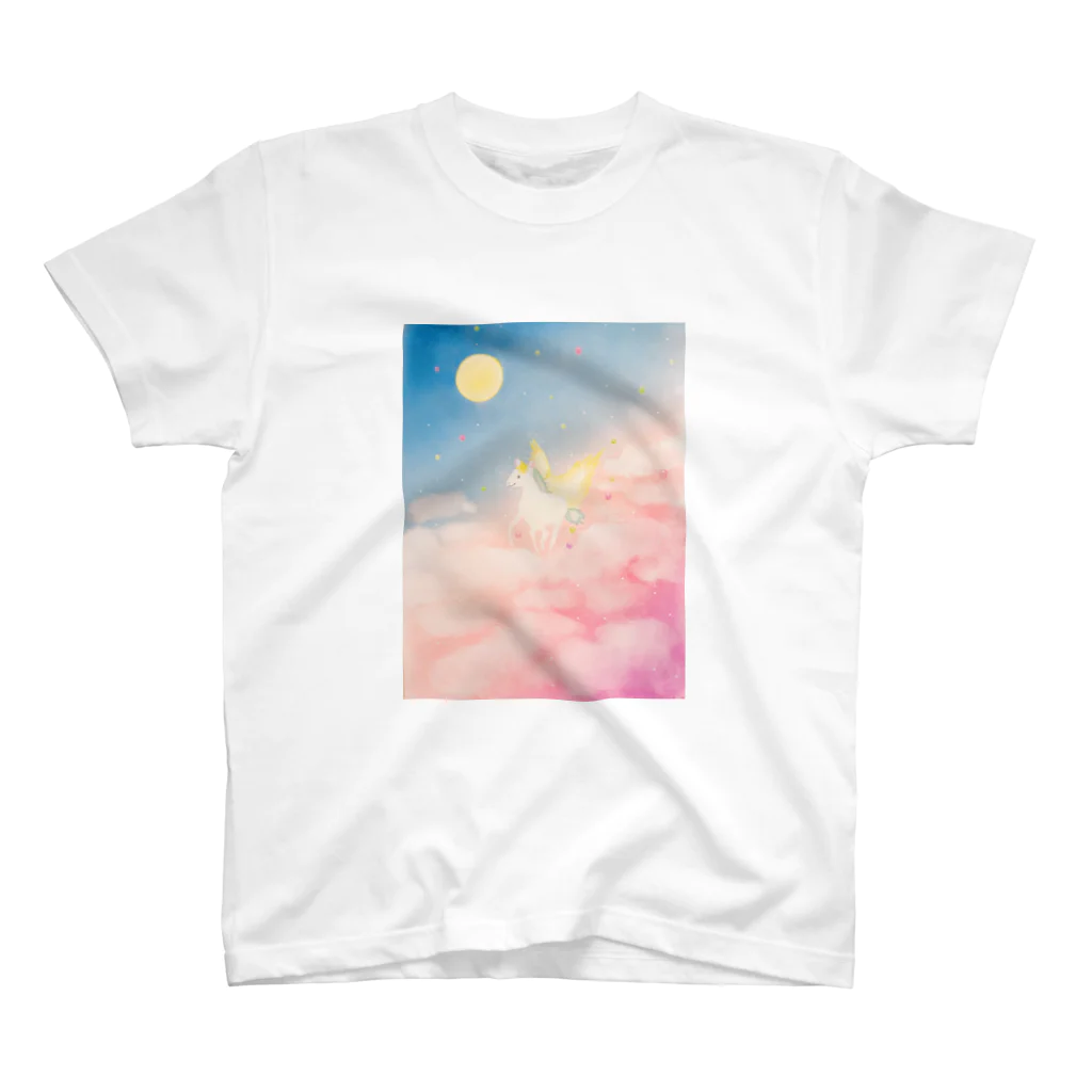 happy pastel yuyuのハッピー　ユニコーン Regular Fit T-Shirt