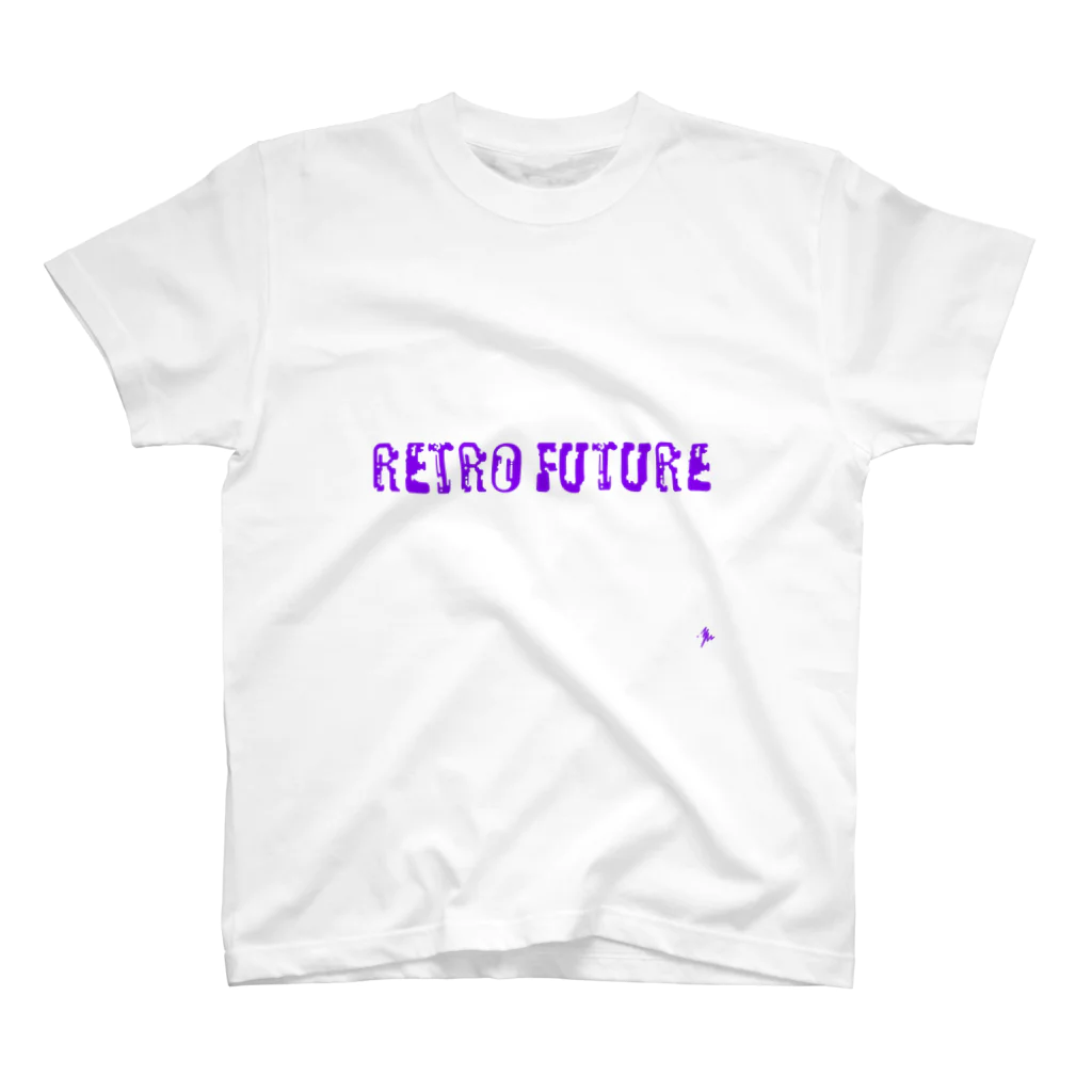 YASUHIRO DESIGNのレトロフューチャーロゴ Regular Fit T-Shirt