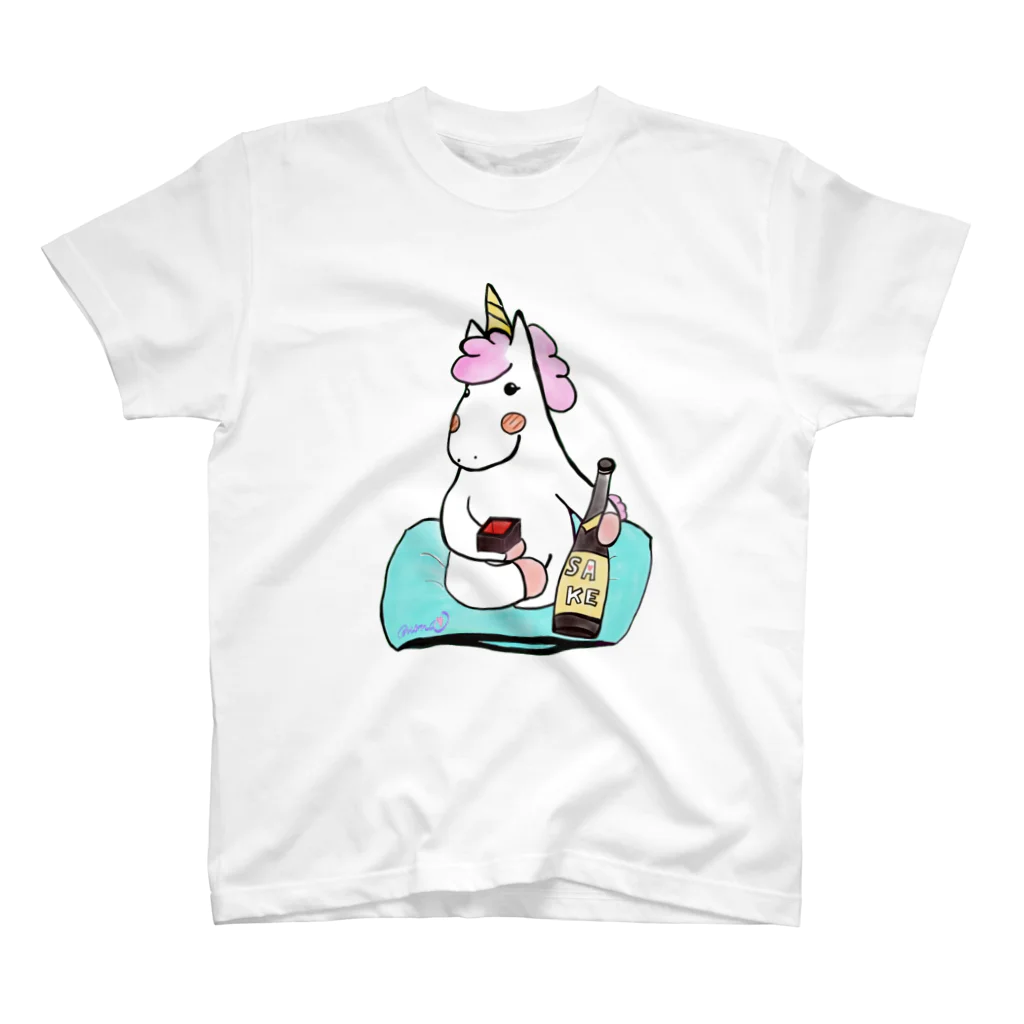 天使のやすらぎのほろ酔いこんこん スタンダードTシャツ