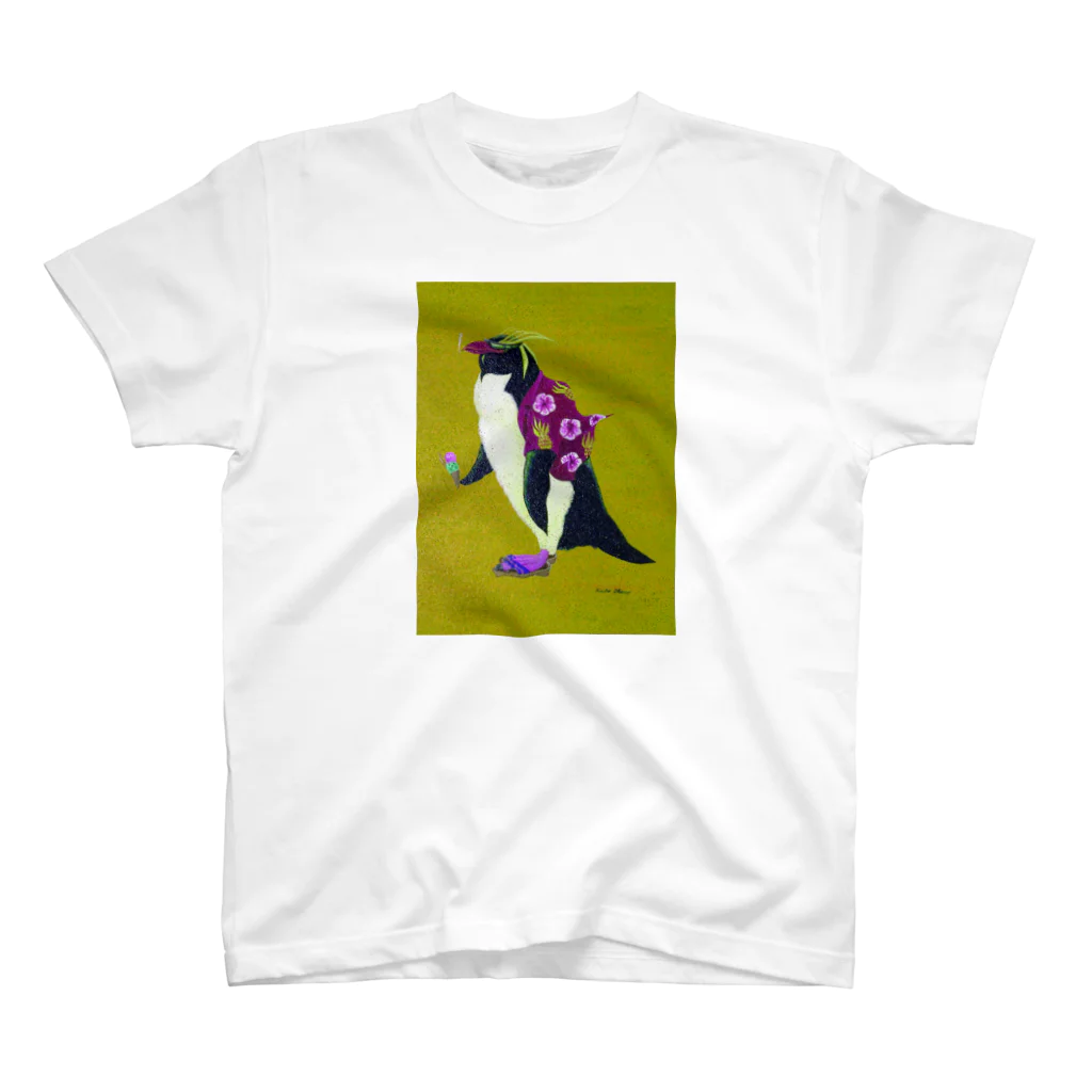 okanoxnekoのPENGIN-YELLOW スタンダードTシャツ