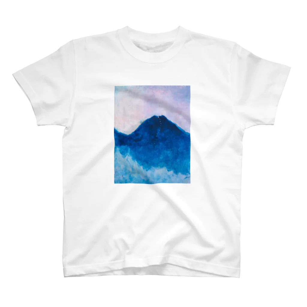 bungetsudoの青い山 スタンダードTシャツ