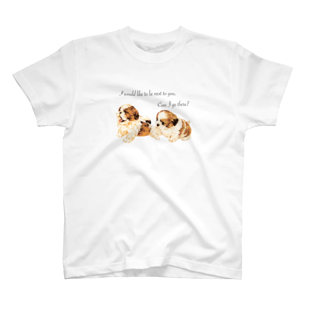 chourire toujoursのpuppy Shih Tzu🐶 スタンダードTシャツ