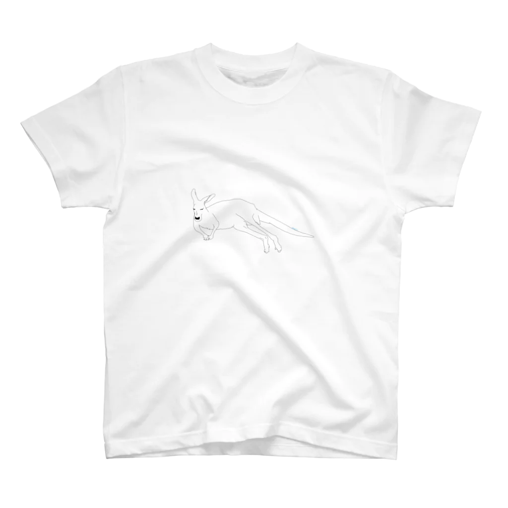 おんのじの【線画動物園】カンガルー Regular Fit T-Shirt