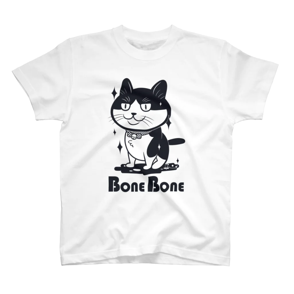 たーぼの部屋の脱糞CAT ボーン(単色ver) スタンダードTシャツ