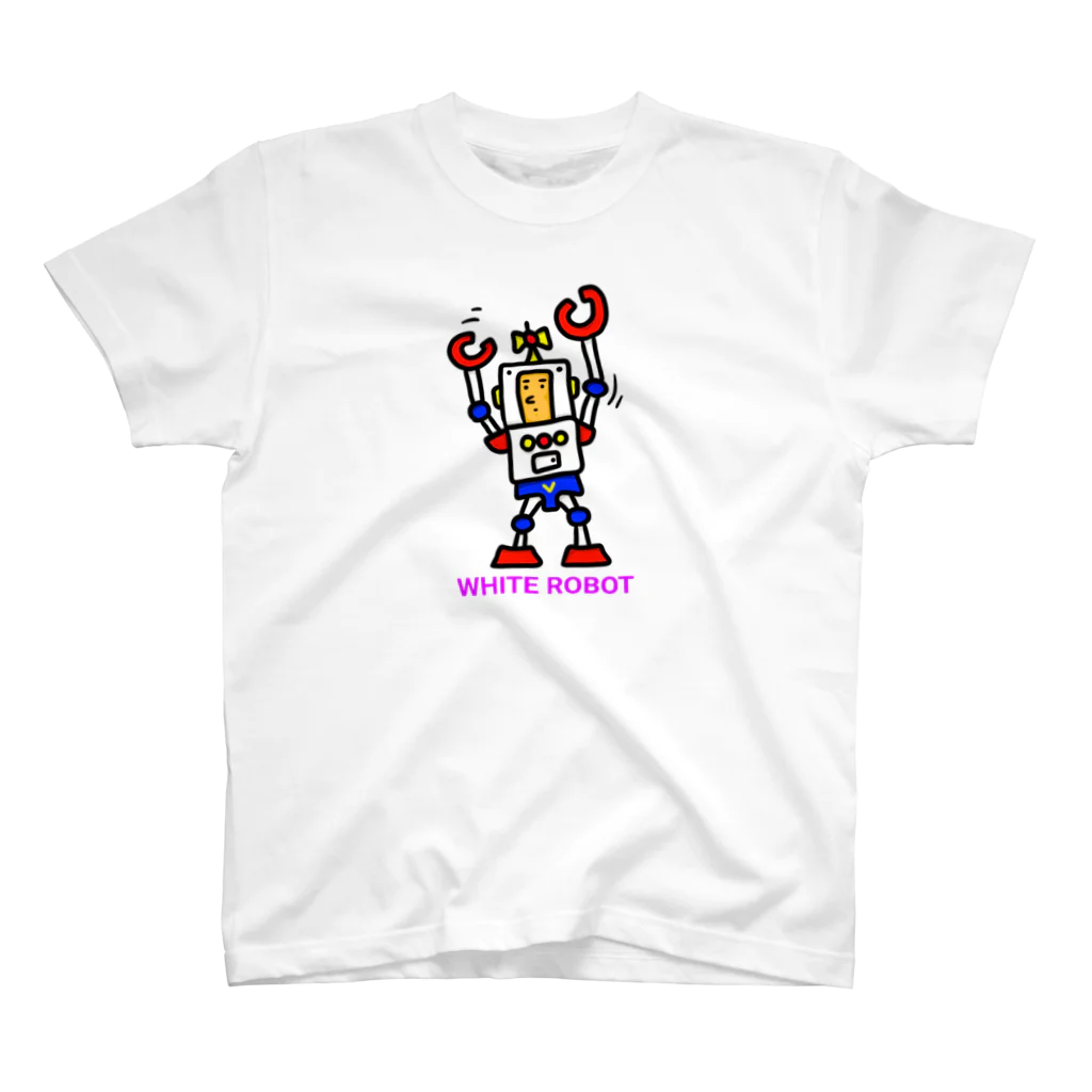 TaniGonの機動戦士の白いロボット スタンダードTシャツ