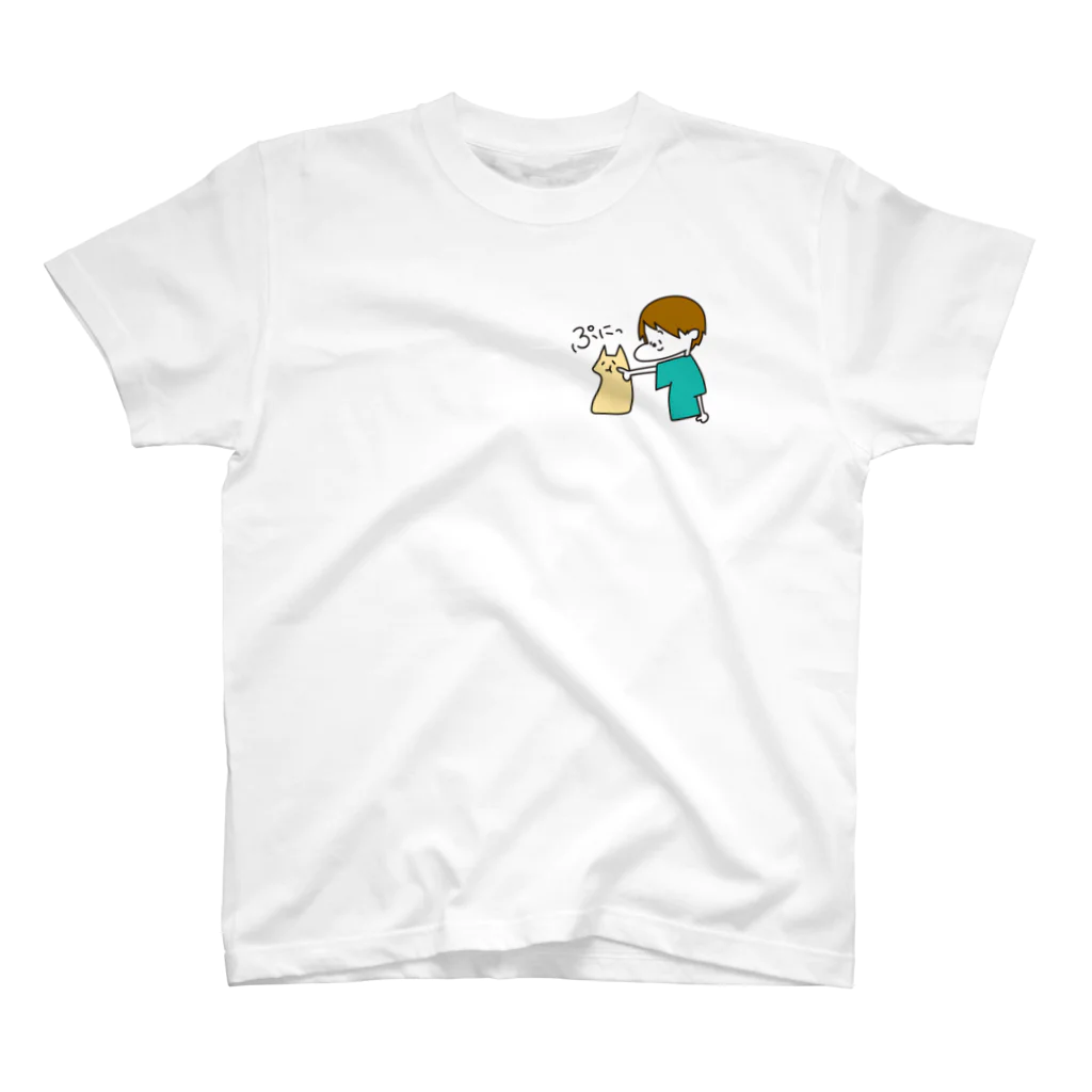 ワタナベのネコと少女 スタンダードTシャツ