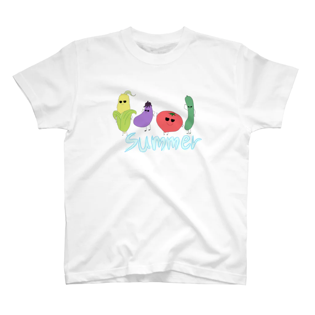 ひっぽんの夏野菜くん スタンダードTシャツ