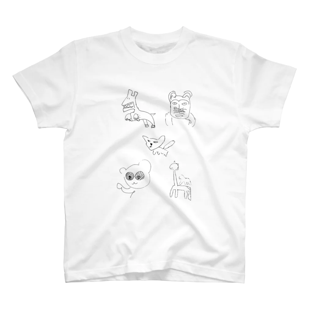 mumumumumのへたうま スタンダードTシャツ