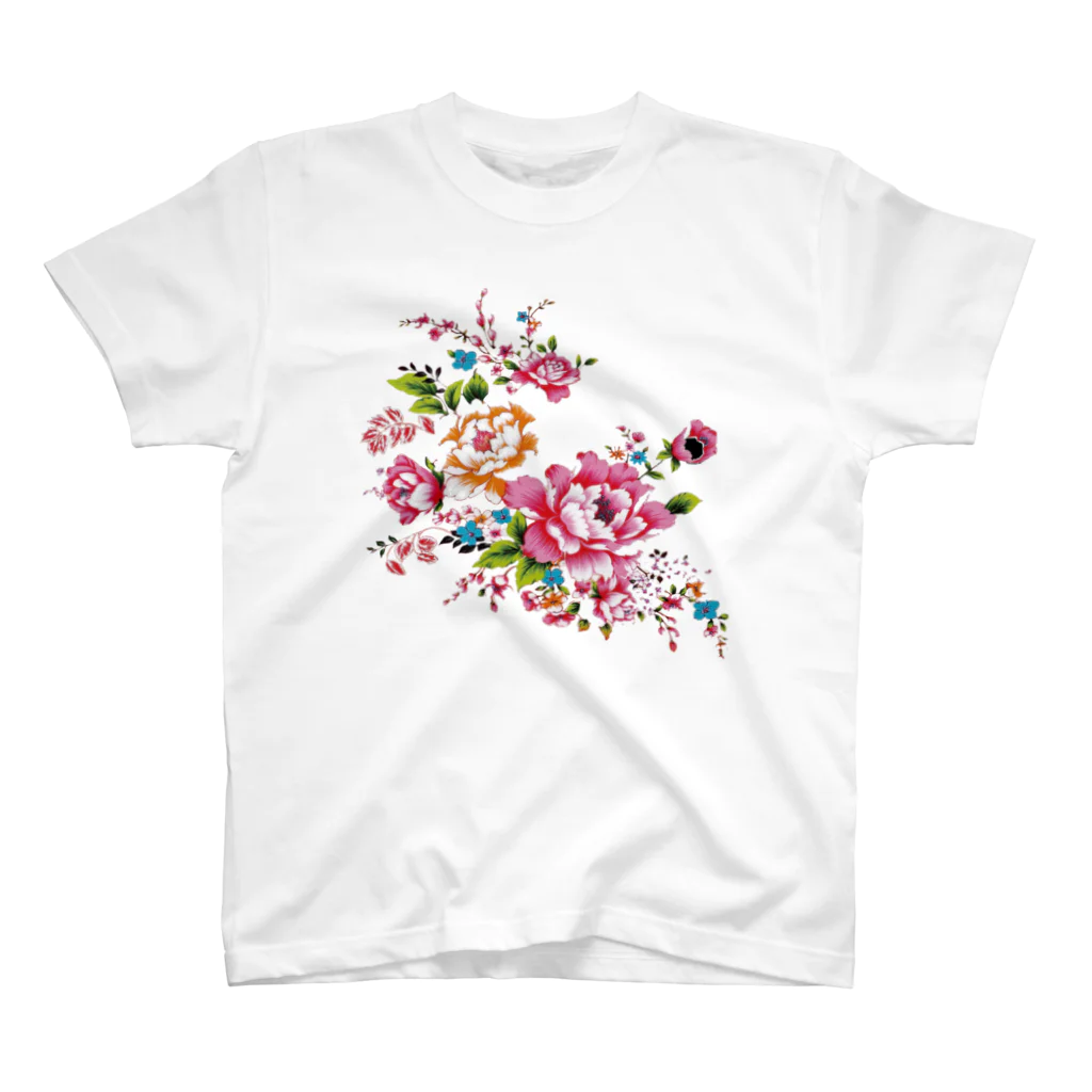 thubame_doの台湾花様シリーズ  Regular Fit T-Shirt