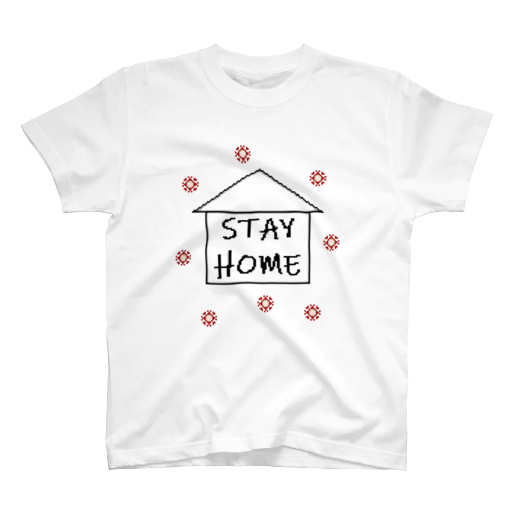 ドット屋さんのSTAY HOME／ドット絵 Regular Fit T-Shirt