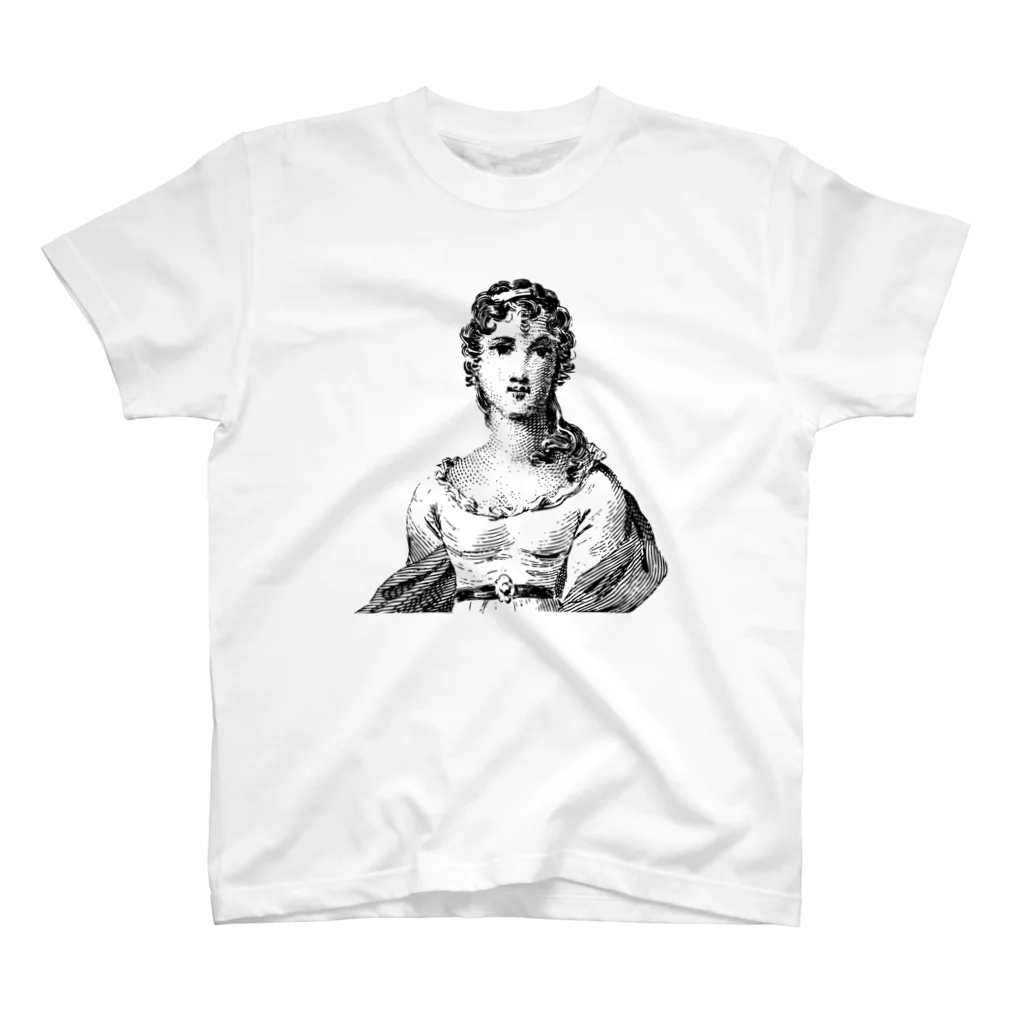 maison APHRODITEのおとめ座（Virgo）_BlackPrint スタンダードTシャツ