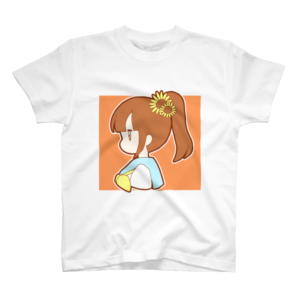 かわいいもののおみせ　いそぎんちゃくのひまわりポニテちゃん スタンダードTシャツ