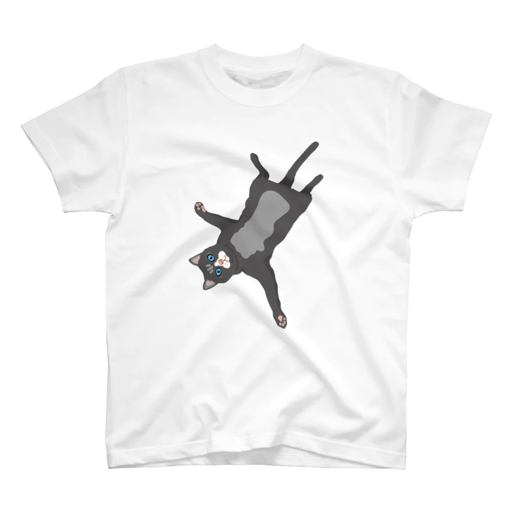 A Tの猫寝そべり スタンダードTシャツ