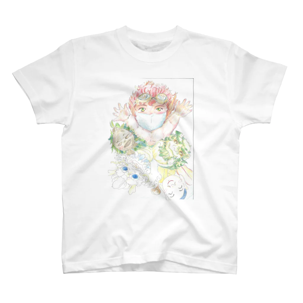 夏姫物語のキジムナーミンミン　マスク Regular Fit T-Shirt