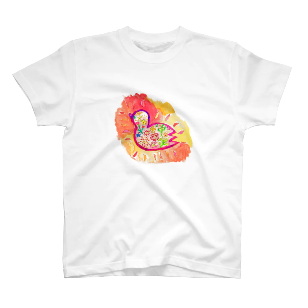 Cosmo yumaのFlowerBird🕊💓 スタンダードTシャツ