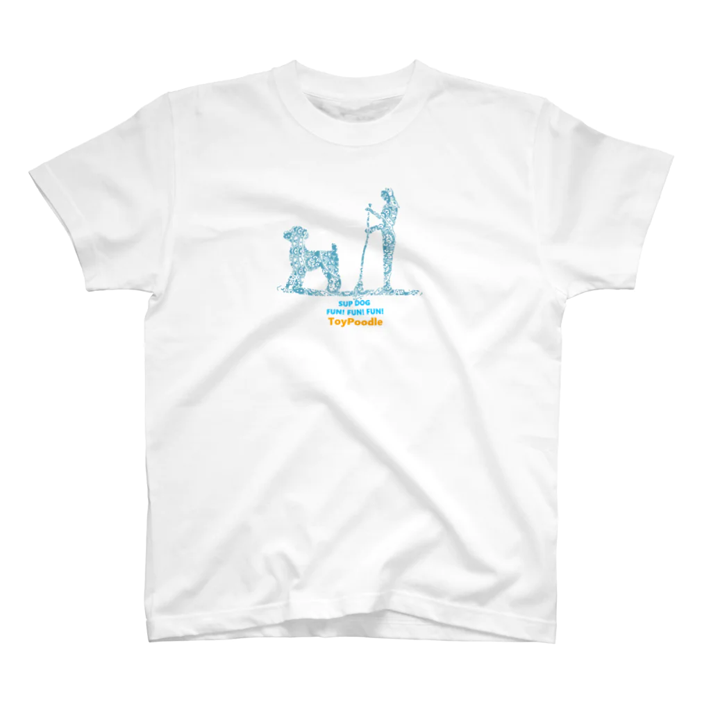 AtelierBoopの花月　SUPDog トイプードル スタンダードTシャツ