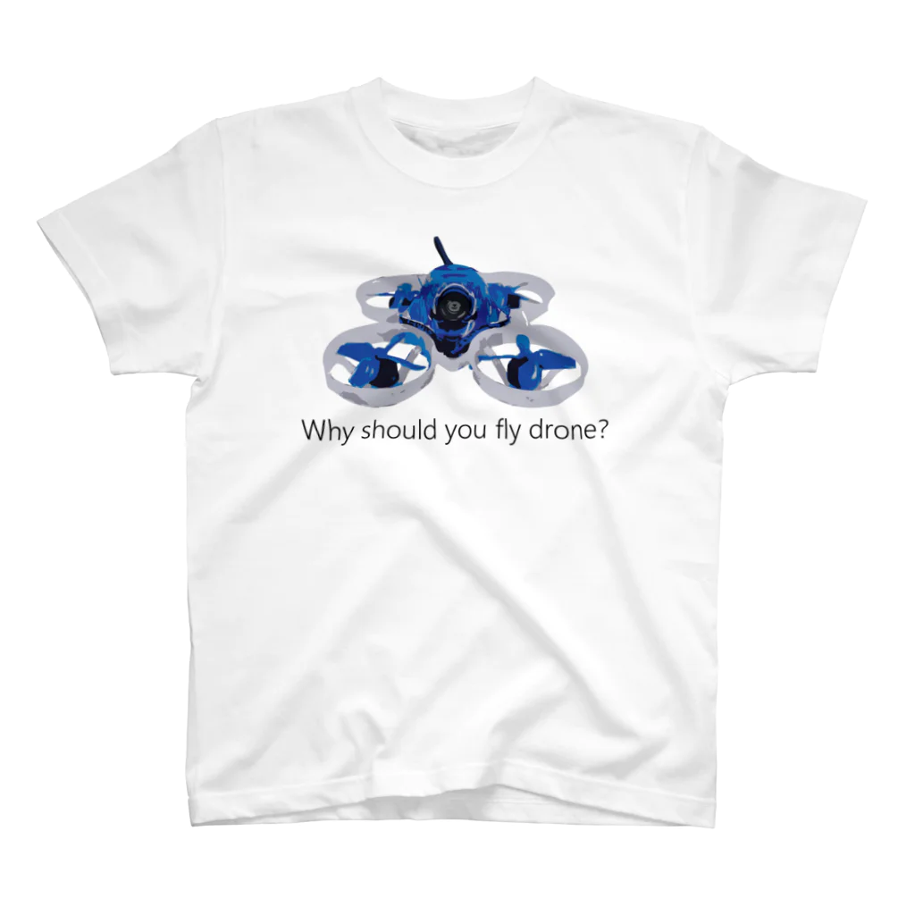 おーちゃんずドローンStoreのWhy should you fly drone? Regular Fit T-Shirt