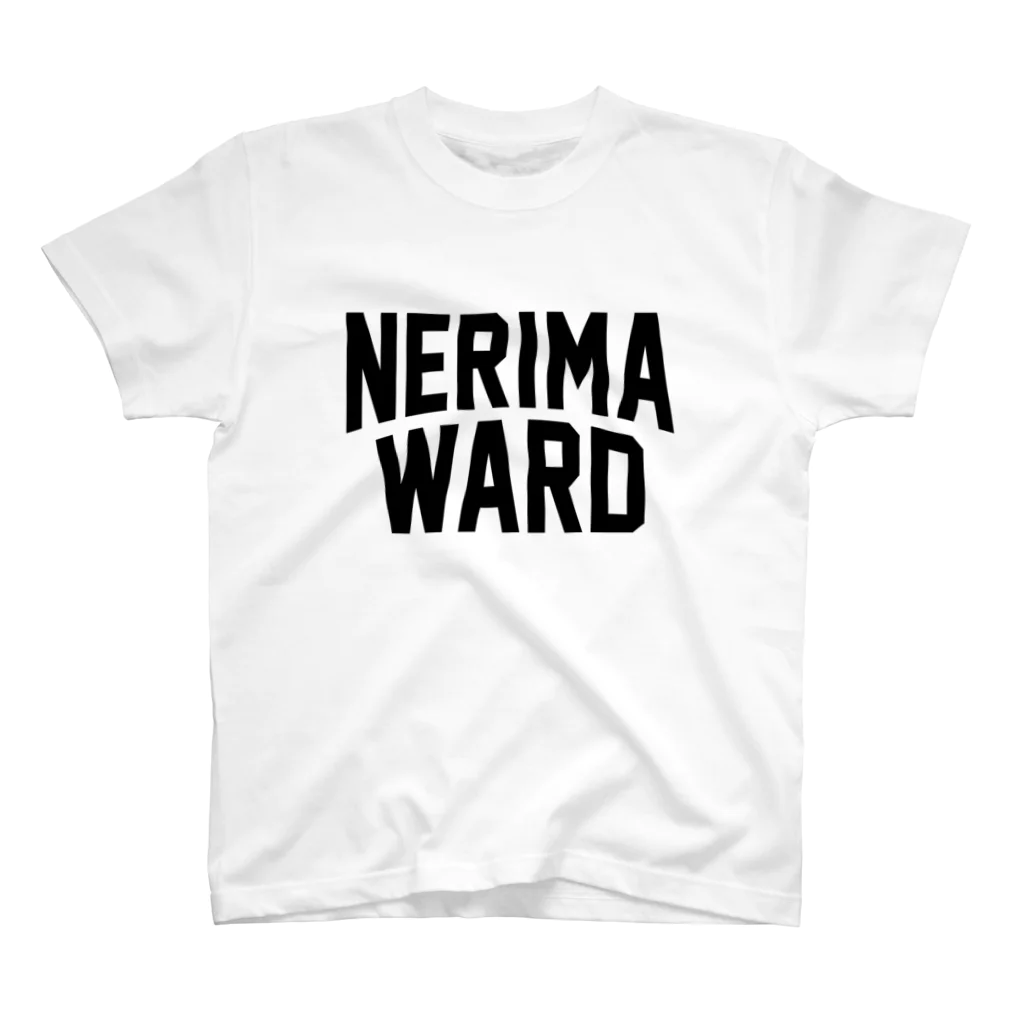 JIMOTO Wear Local Japanの練馬区 NERIMA WARD ロゴブラック スタンダードTシャツ