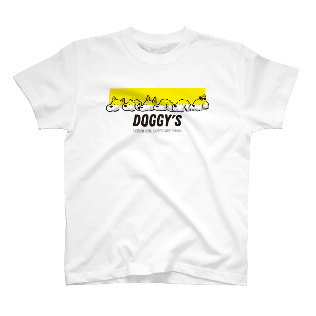 SATONOEのDOGGY'S　イエローver. Regular Fit T-Shirt