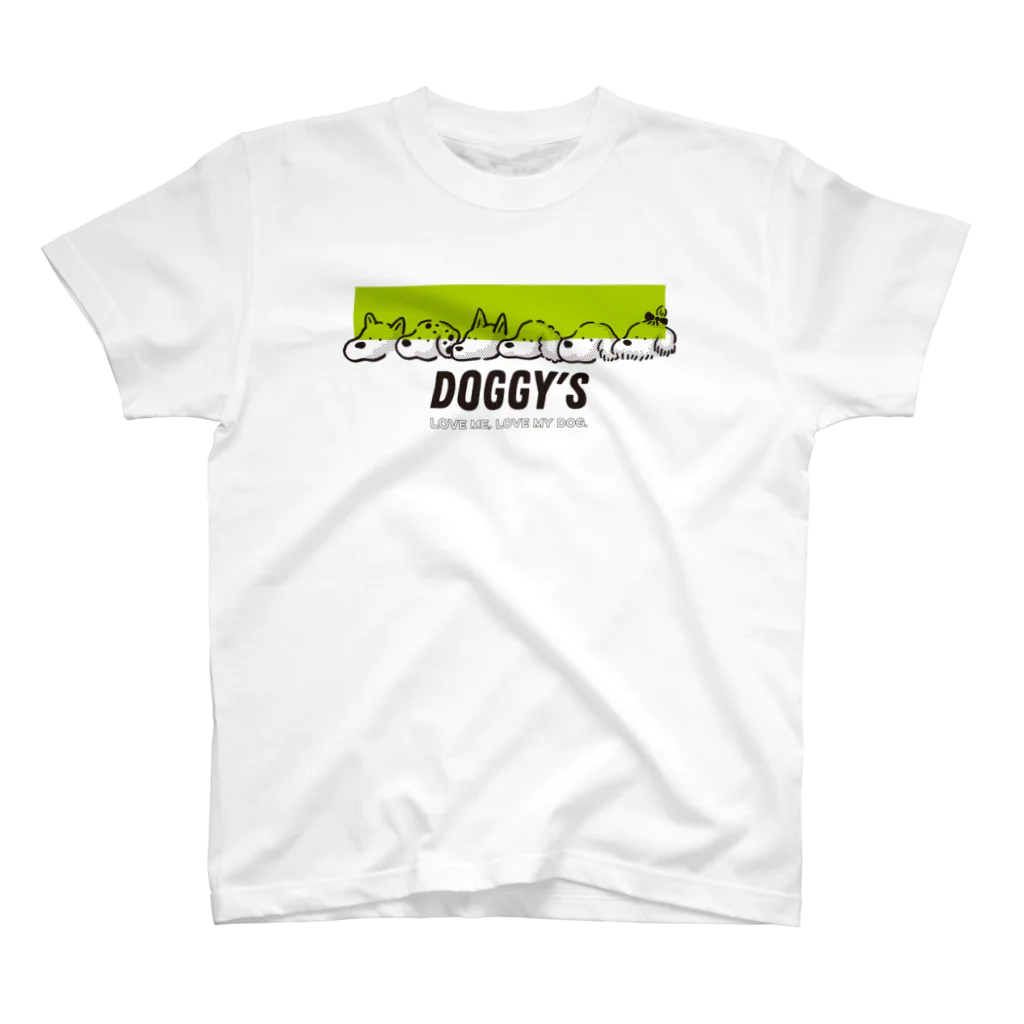 SATONOEのDOGGY'S グリーンver. Regular Fit T-Shirt