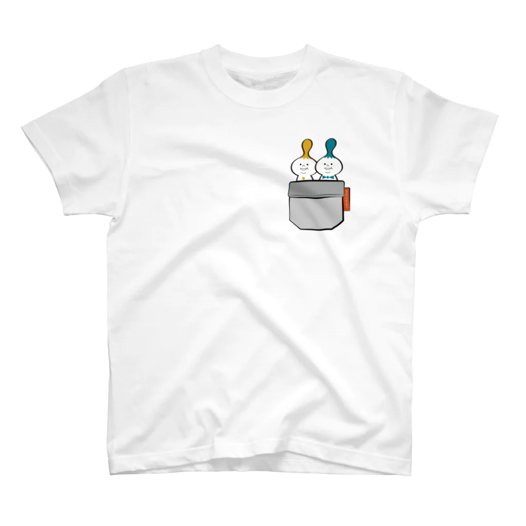 papippepe Design worksのパピッぺぺ in ポッケ スタンダードTシャツ