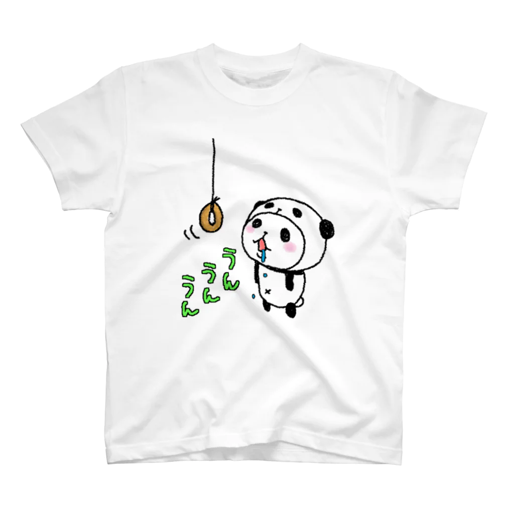 スパイシー千鶴のパンダinぱんだ(ドーナッツ) スタンダードTシャツ