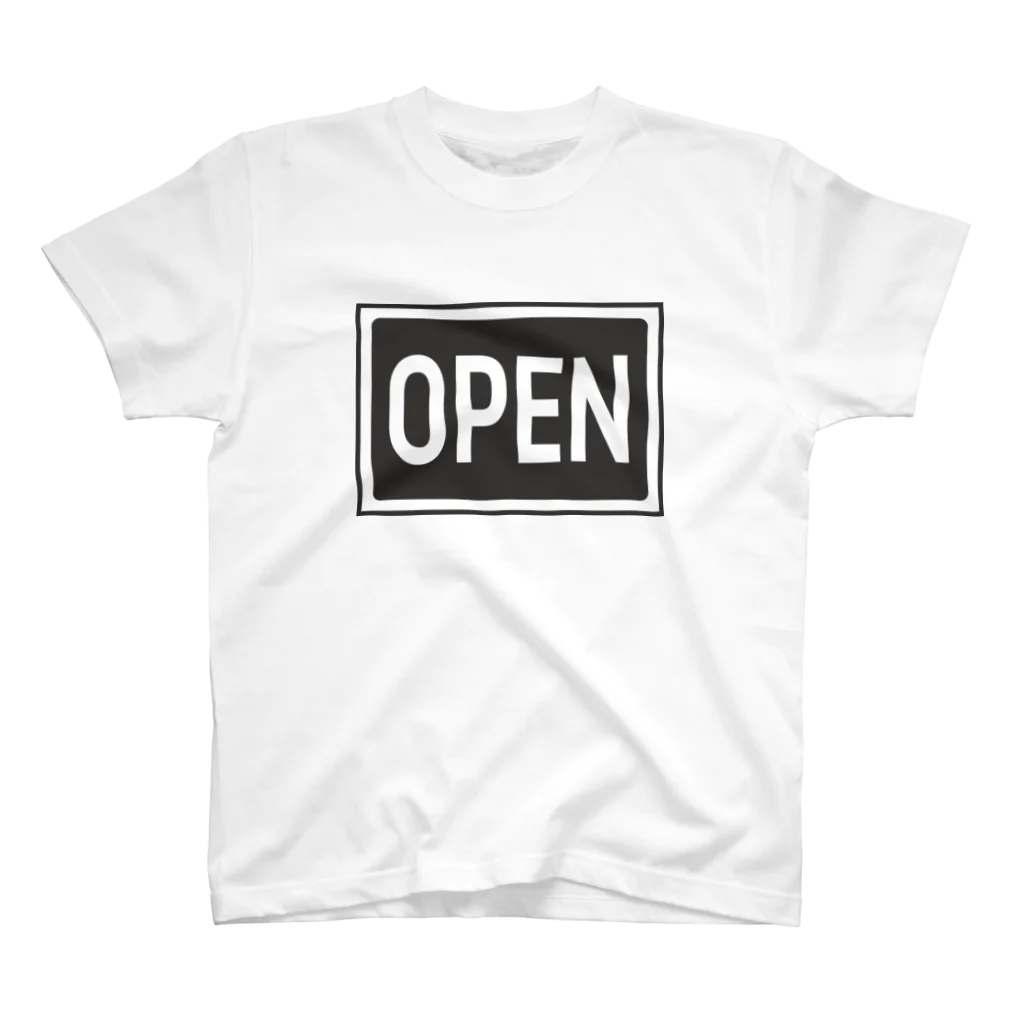 株式会社ノウト・デザイン分室のOPEN（グレー） スタンダードTシャツ