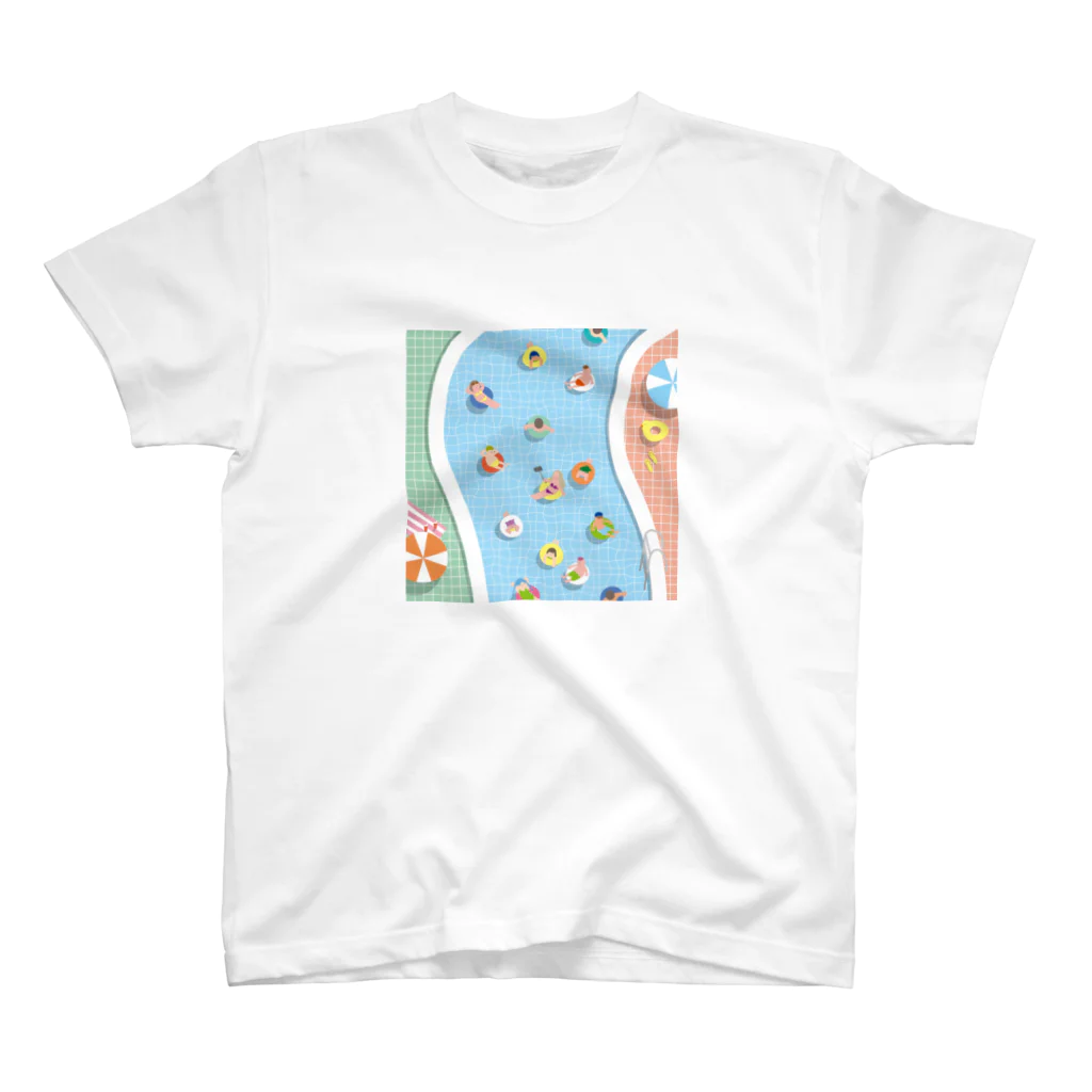 a k aの【夏T】流れるプール スタンダードTシャツ