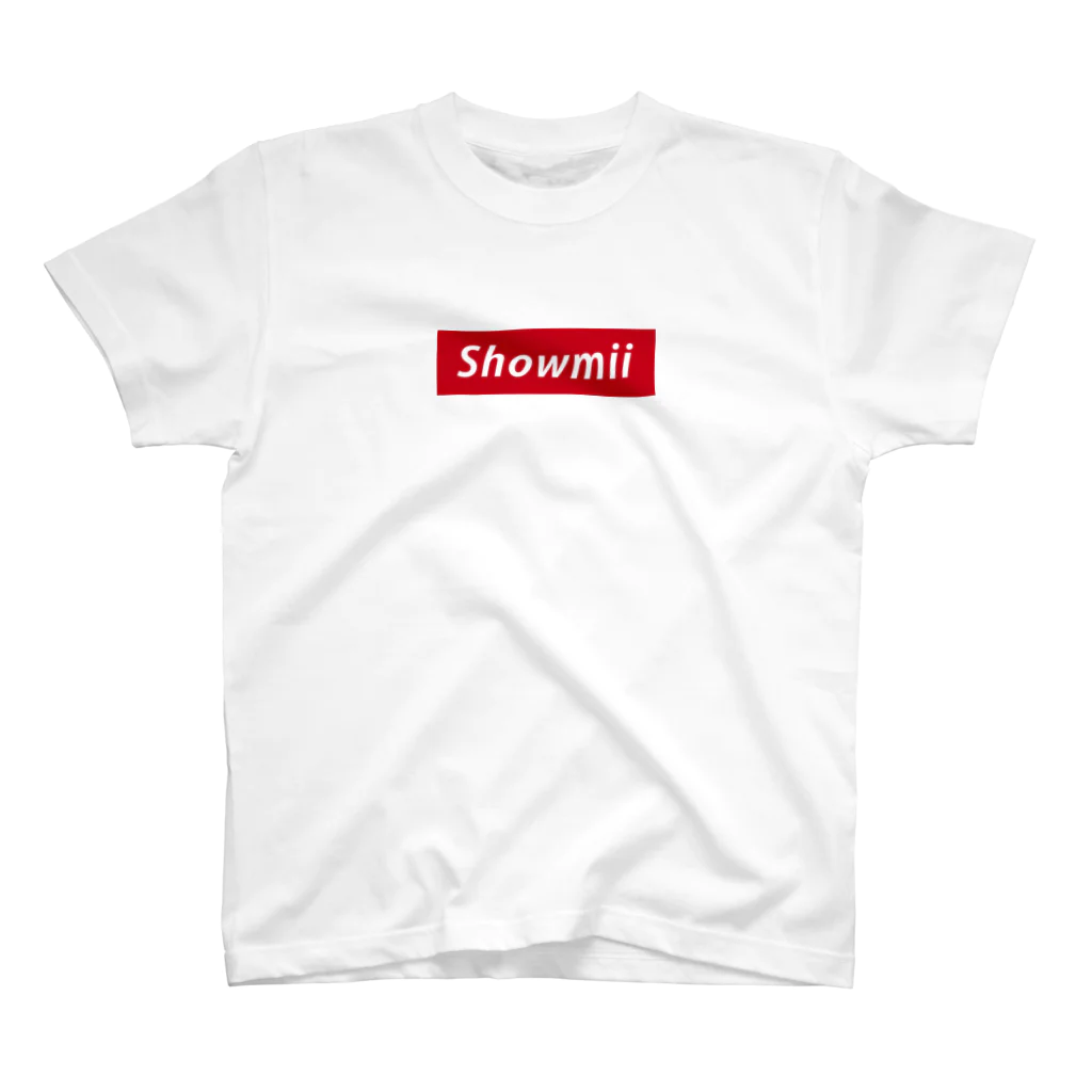 show_mii..のShowmii..ボックスロゴ Regular Fit T-Shirt