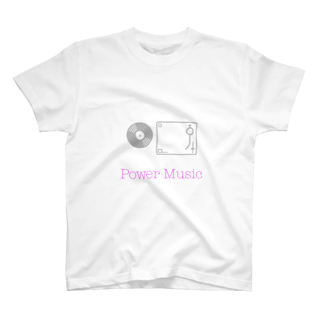 2step_by_JrのPower Music スタンダードTシャツ