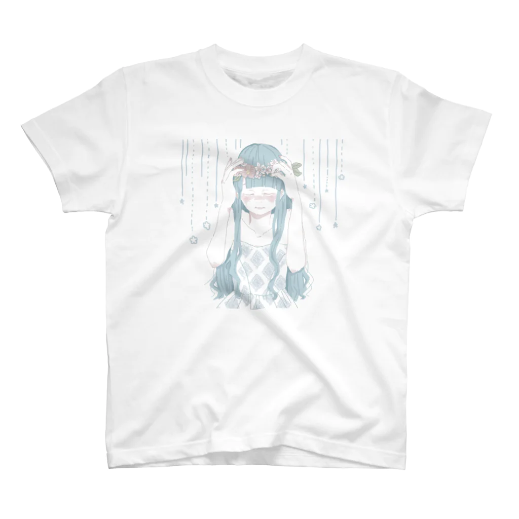 ほしの　みみこの青い女の子 Regular Fit T-Shirt