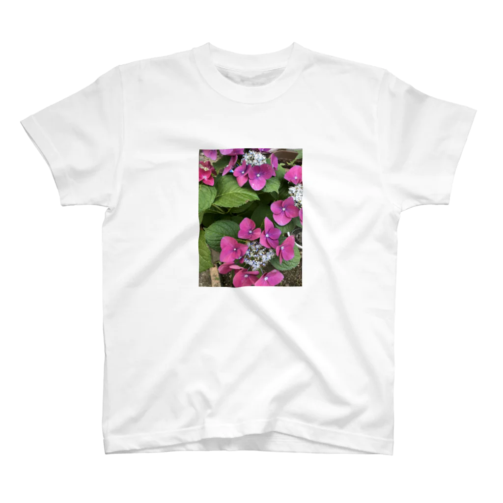 mokomamaの紫陽花Tシャツ スタンダードTシャツ