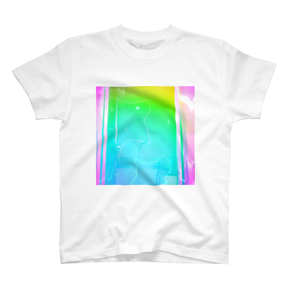 NEON LIGHT STARSのsparkle star テクノの人のよう スタンダードTシャツ