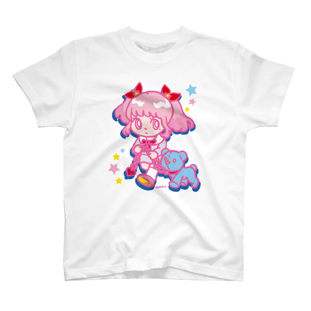 CHEBLOのONNANOKO【Pink】 スタンダードTシャツ