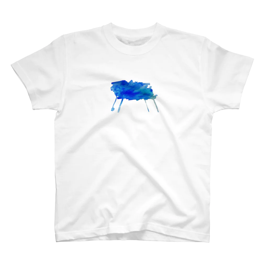 古都瀬きうの青い絵具ぶっかけちゃった Regular Fit T-Shirt