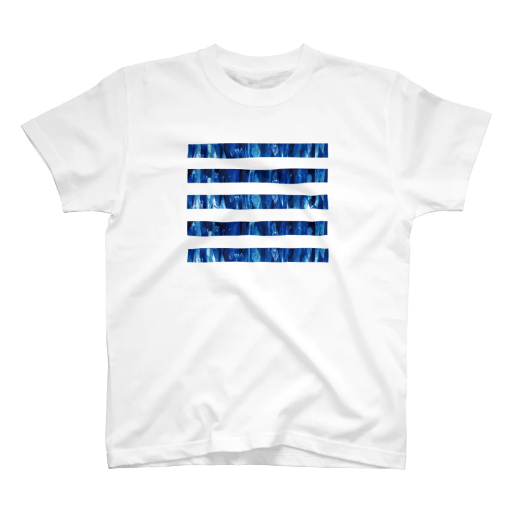 kaworu★SHOP＠SUZURIのBLUE LINE Regular Fit T-Shirt