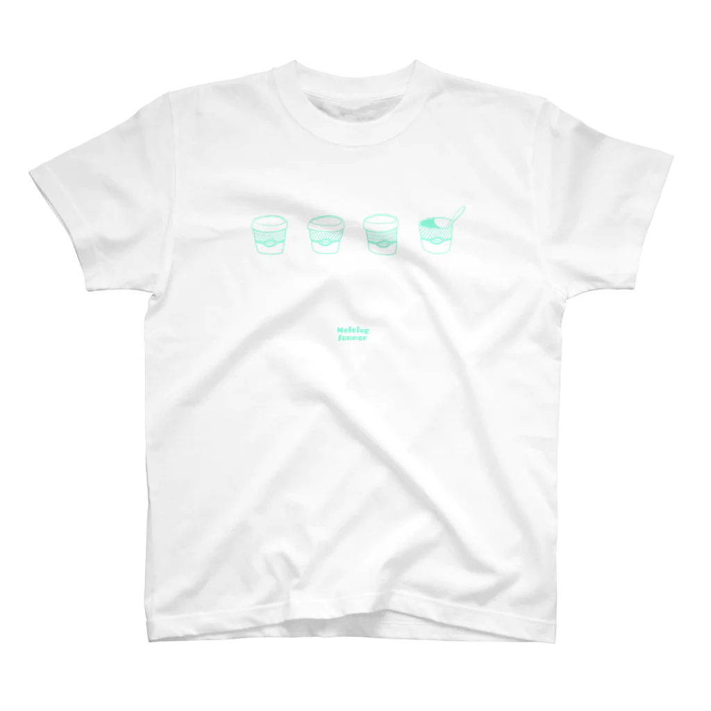 gotchan4のMelting Summer - Green Regular Fit T-Shirt