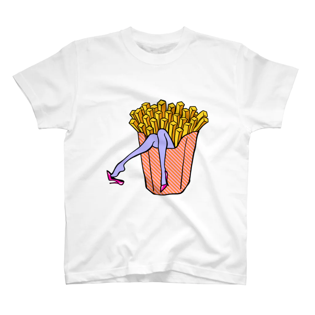 Mieko_Kawasakiの誘惑の🍟フライドポテト　 スタンダードTシャツ