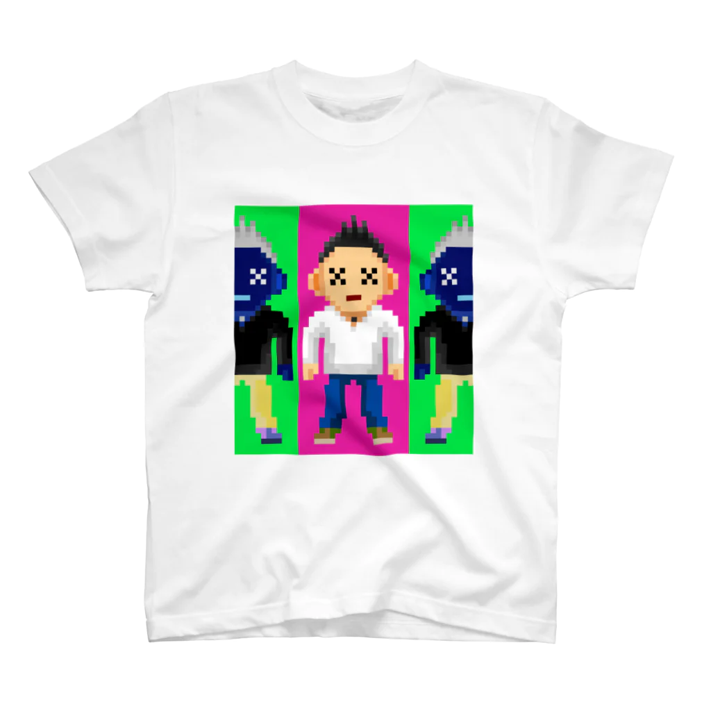 鉄屑工場地区 硯支店の8bit boy スタンダードTシャツ