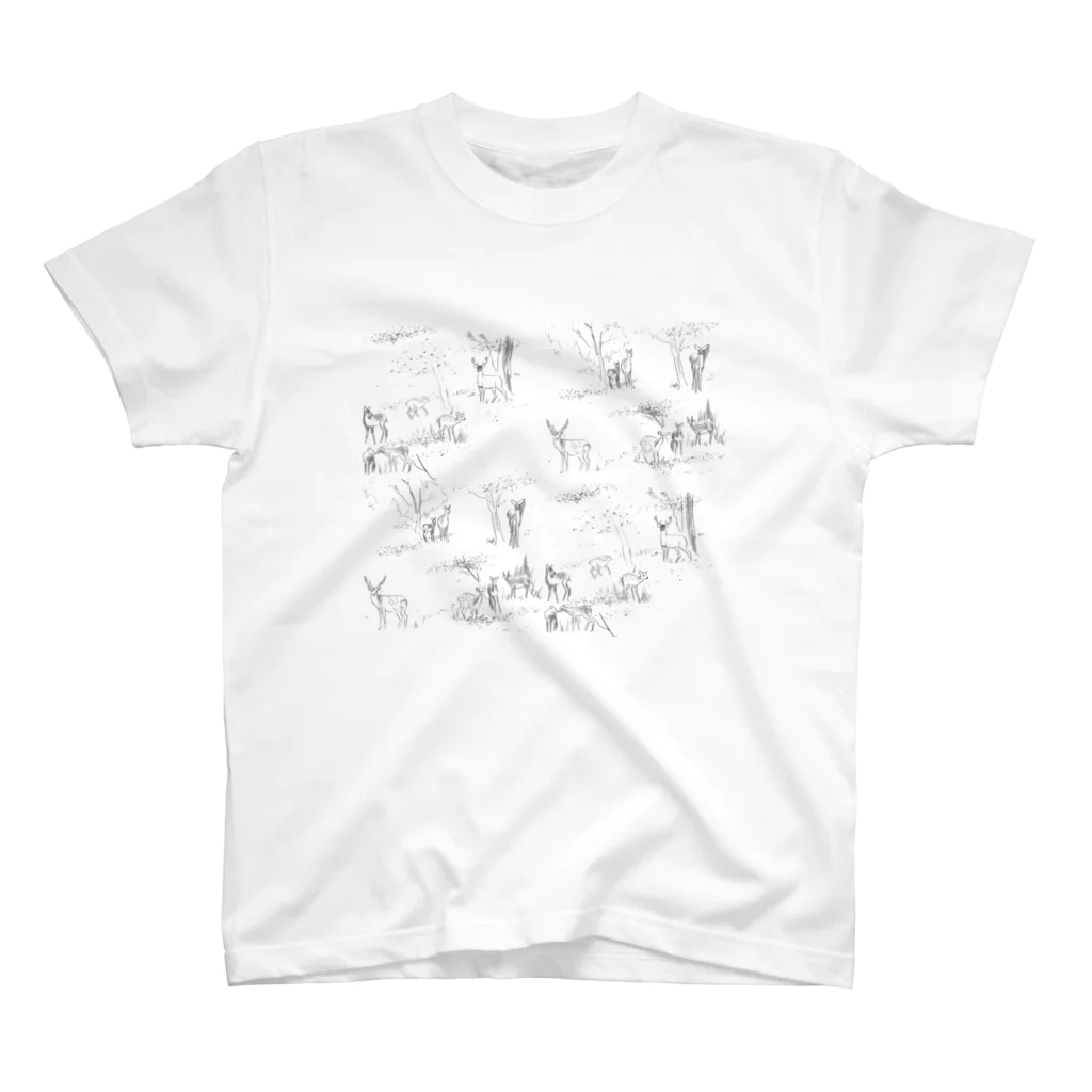 KAERUCAFE SHOPの子鹿 スタンダードTシャツ