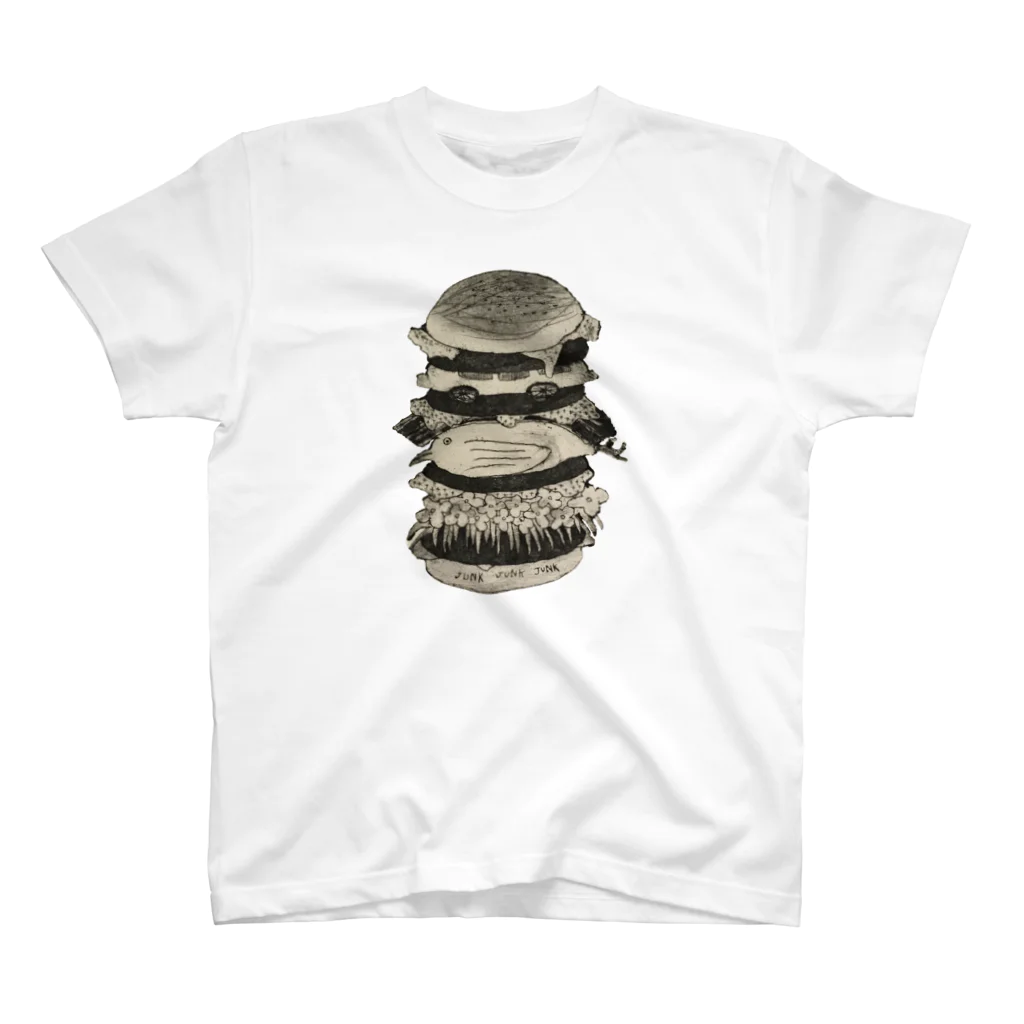 金属珈琲店のBurger  JUNK JUNK JUNK スタンダードTシャツ