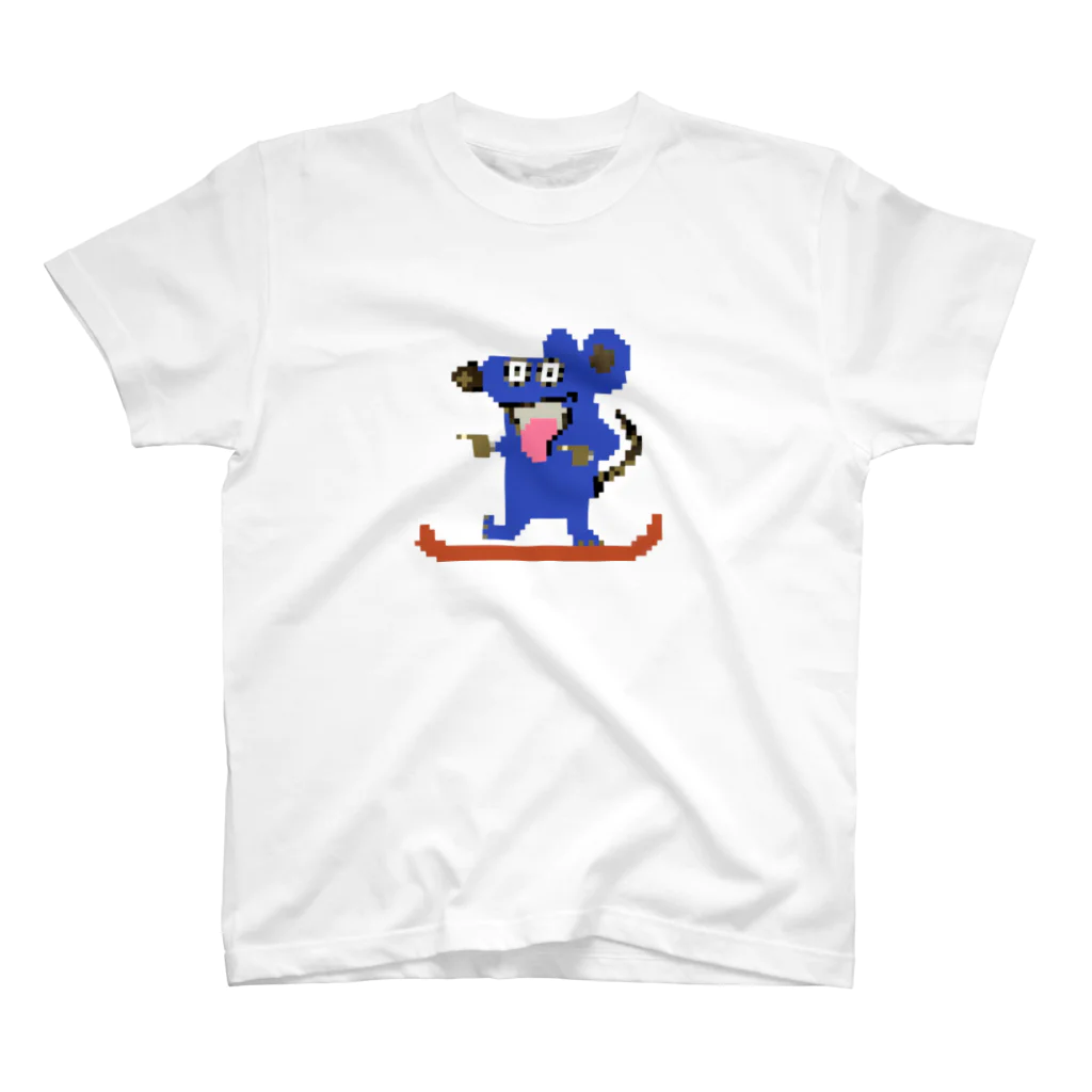 KEIHAMMのWaka Rat Tシャツ　ブルー スタンダードTシャツ