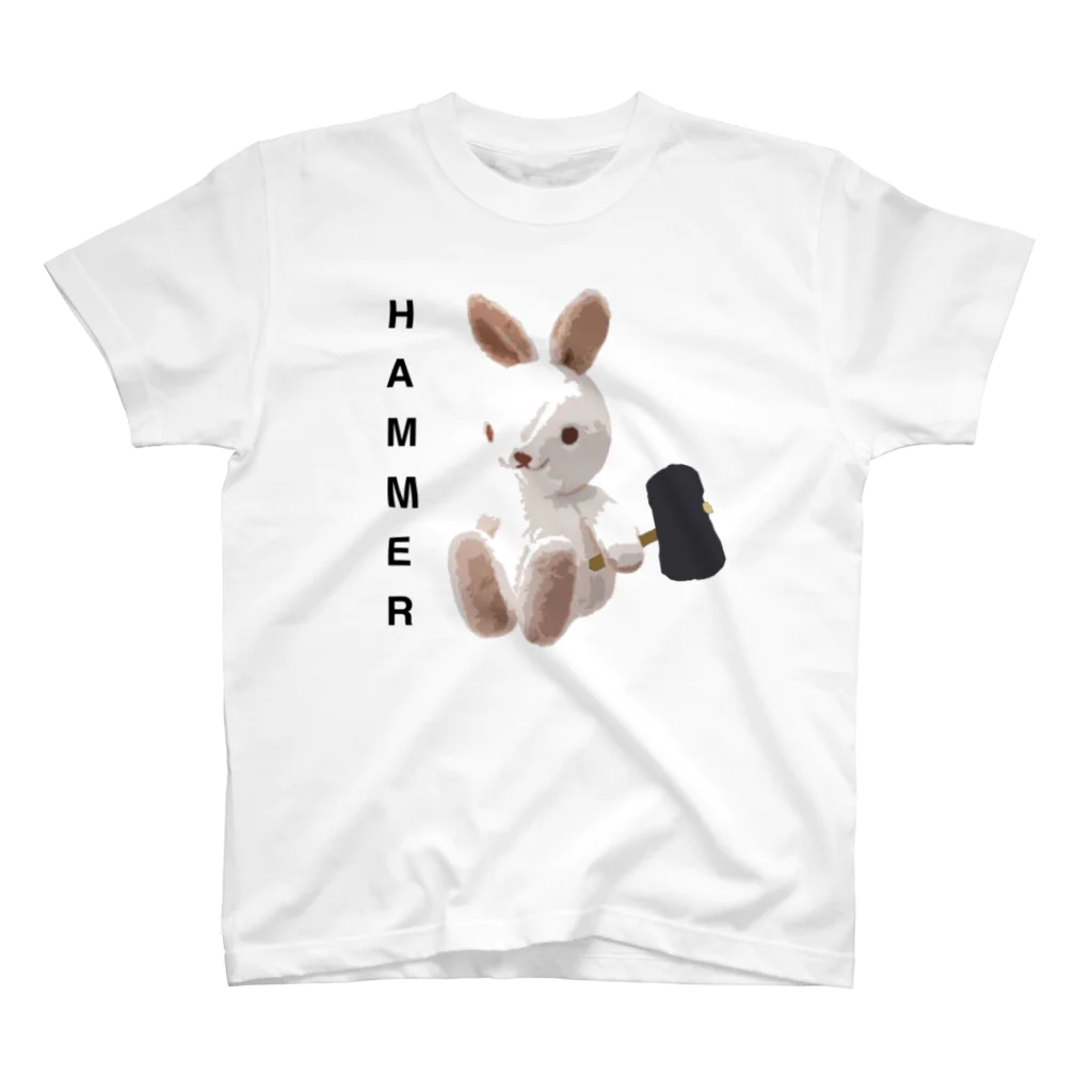 Five SenseSのHAMMER/T-shirt/白うさぎ スタンダードTシャツ