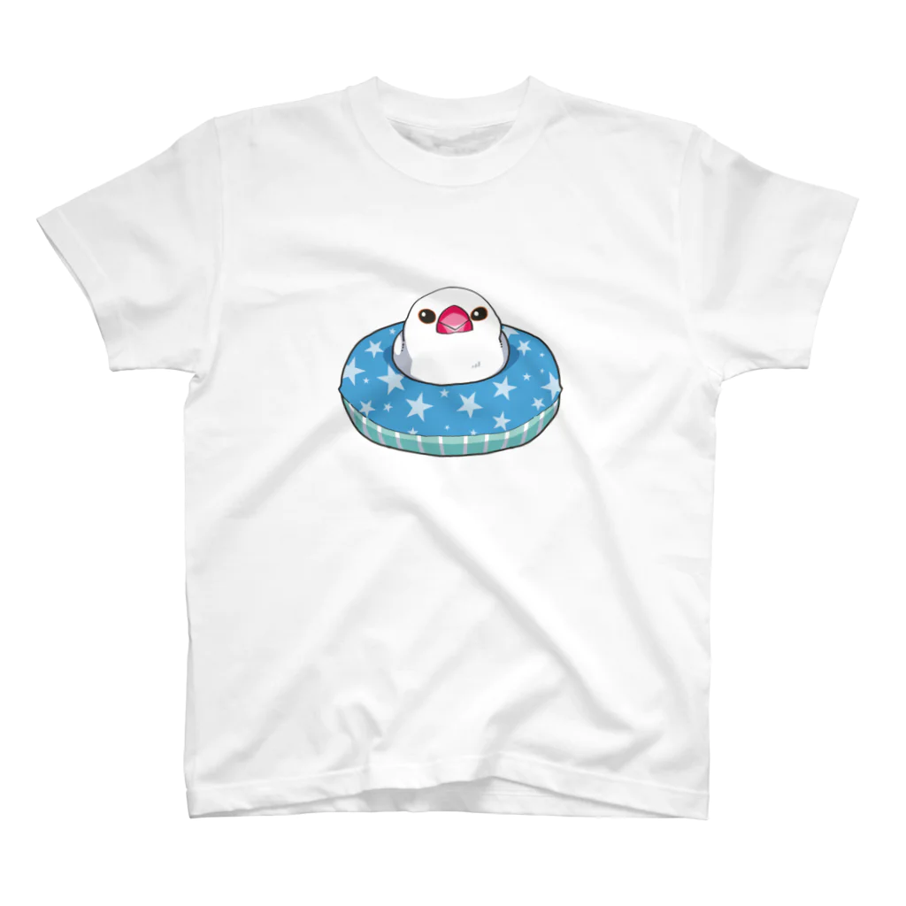 かいりの浮輪文鳥・白 スタンダードTシャツ