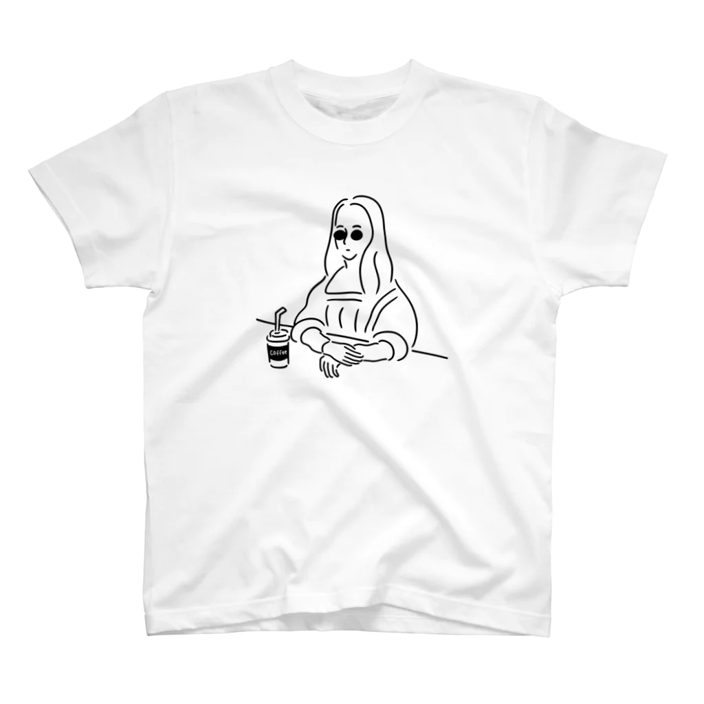 Aliviostaのモナリザ イラスト スタンダードTシャツ