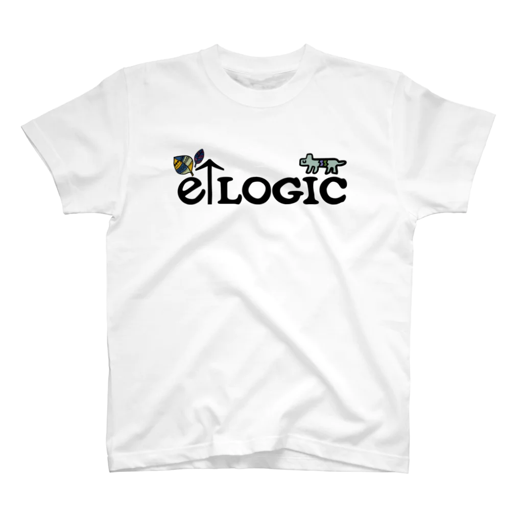 e↑LOGICのe↑LOGIC シンプルTシャツ Regular Fit T-Shirt